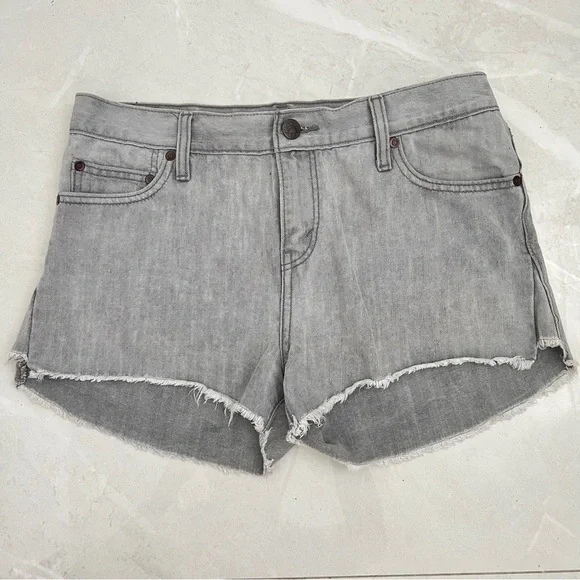 Levi’s light Gray Denim cutoffs jean Shorts size 29 - Picture 2 of 9